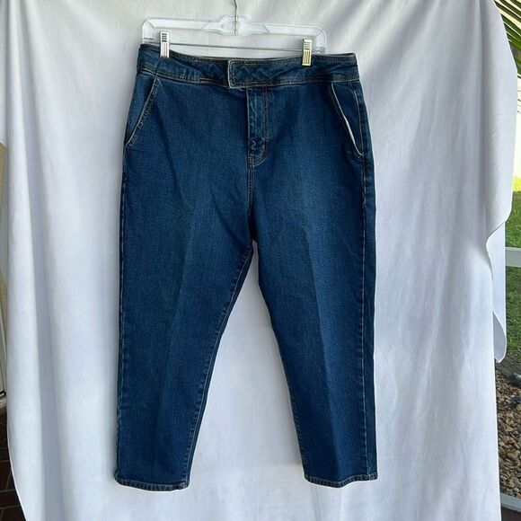 Boden Barrel Leg jeans US 12 Cropped - Picture 1 of 8